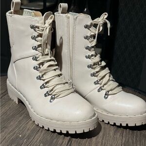 Dolce Vita Combat Boot with Shearling